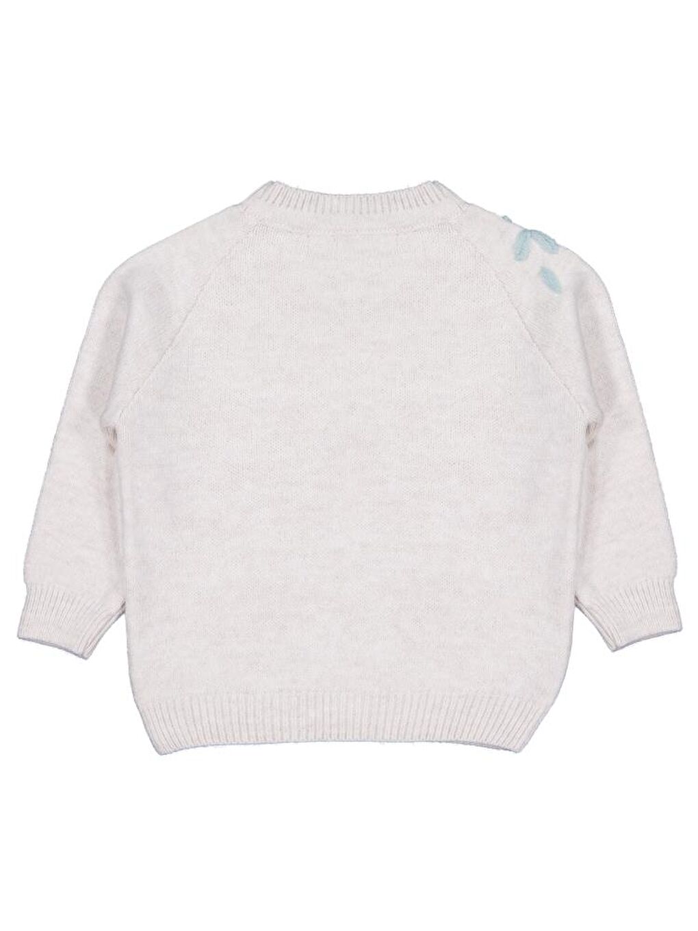 Girls Çiçek Nakışlı 2-5 Yaş Kazak - Bej 3-4 Yaş-1