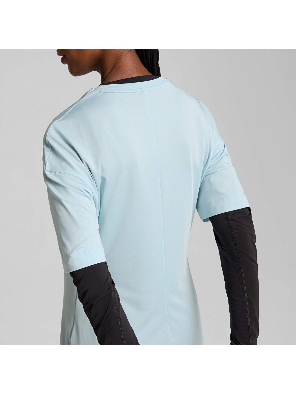 Turkuaz Modest Kadın Geniş Kesim Antrenman Tişört-1