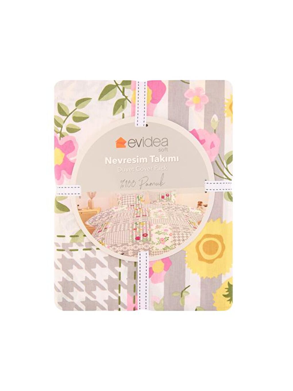 Karışık Soft Luna Çift Kişilik Nevresim Takımı - Renkli-1