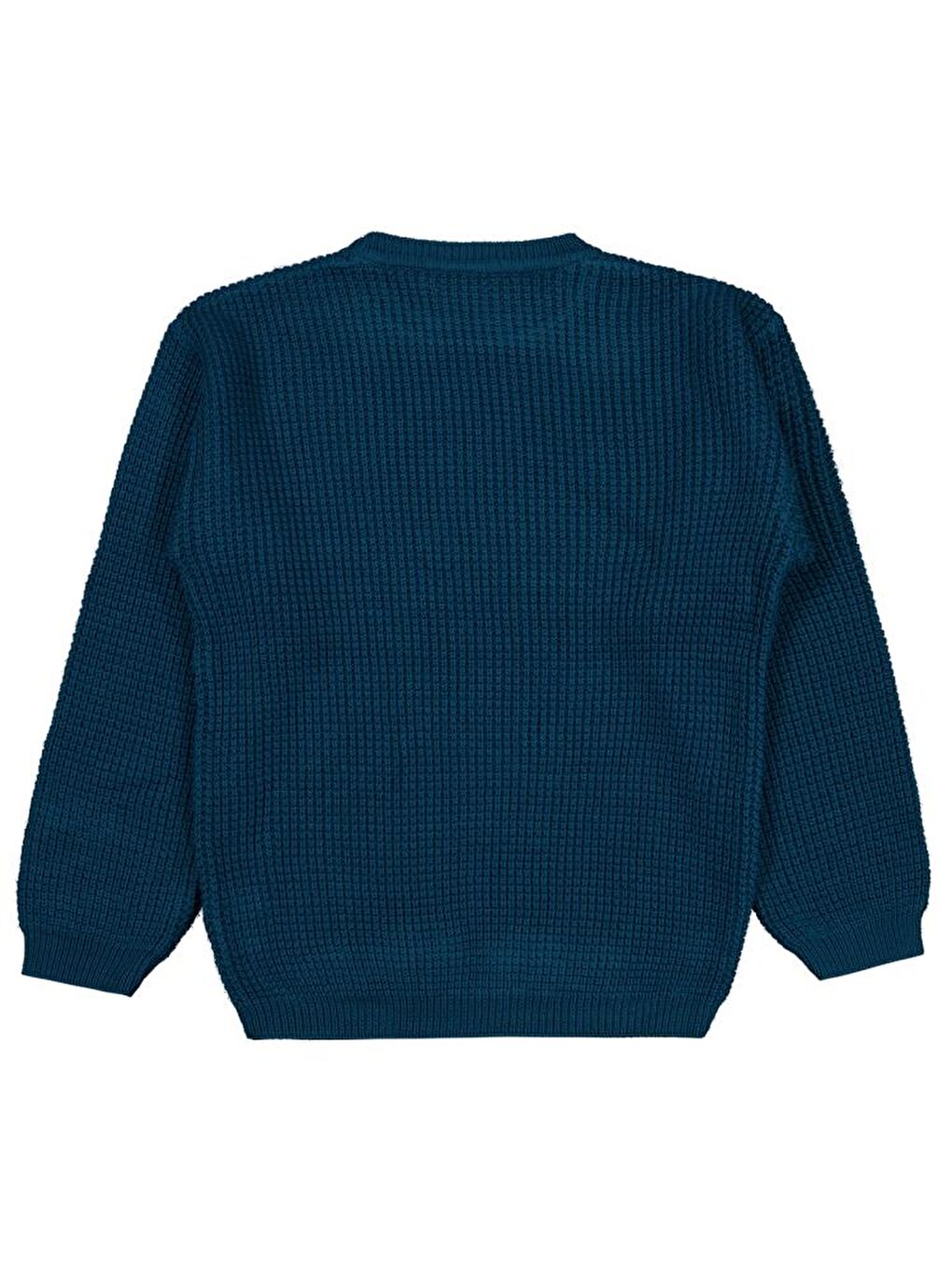 Boys Waffle Örgülü 10-13 Yaş Kazak - Yeşil 10-11 Yaş-1