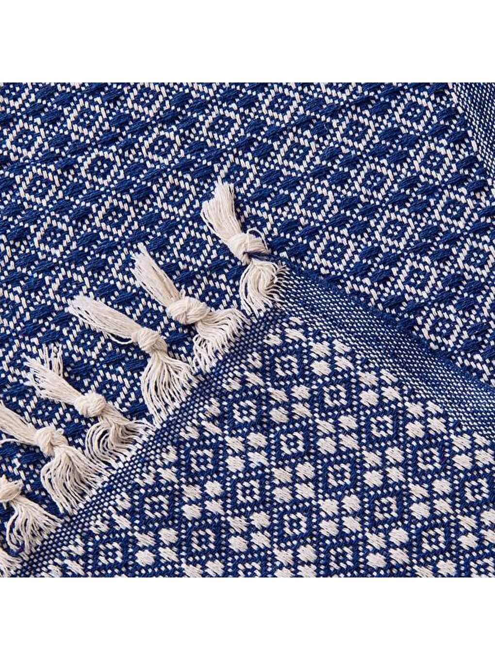 Soft Koltuk Şalı - Lacivert - 130x150 cm-4