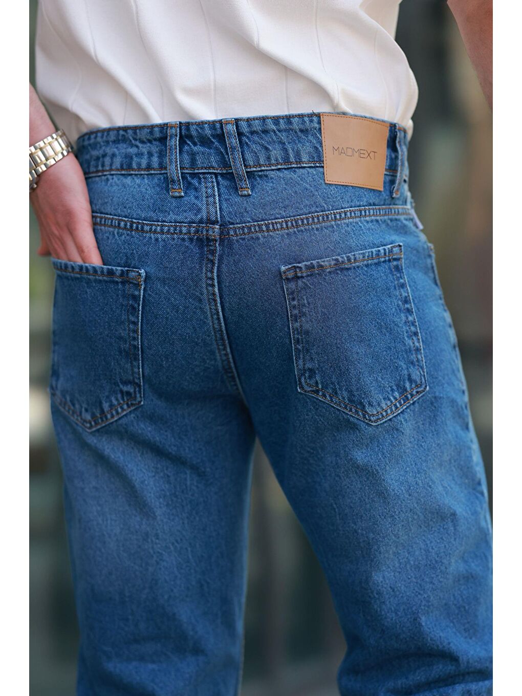 Lacivert Erkek Jean Pantolon E7419-4