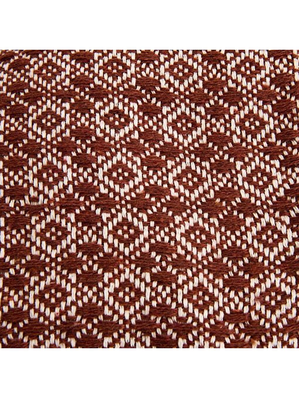 Kahverengi Soft Koltuk Şalı - Kiremit - 130x150 cm-1