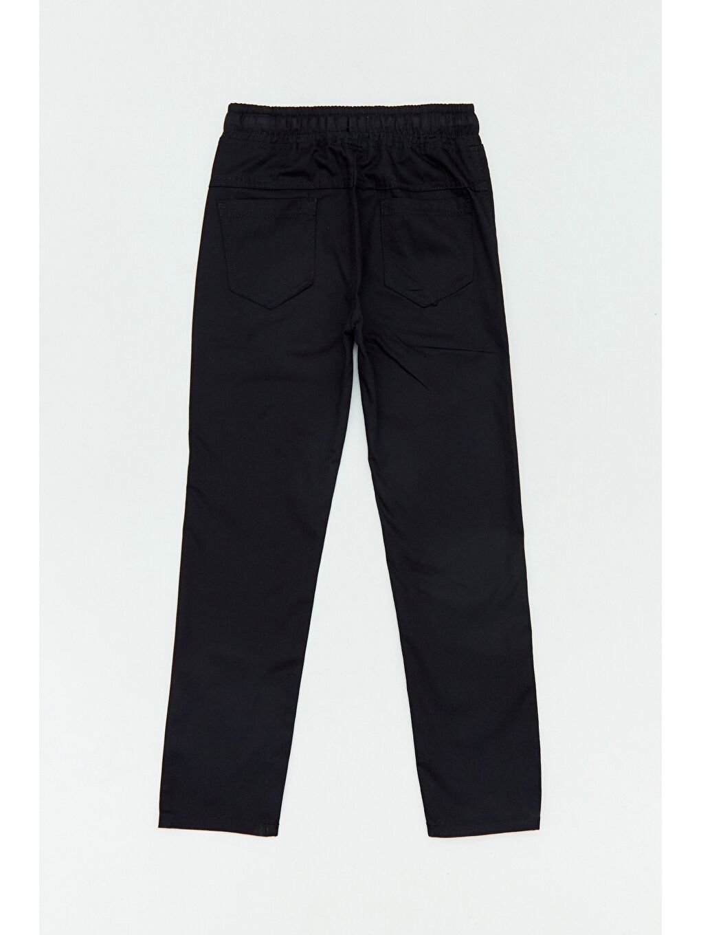 Siyah Beli Bağlamalı Gabardin Erkek Çocuk Pantolon-2