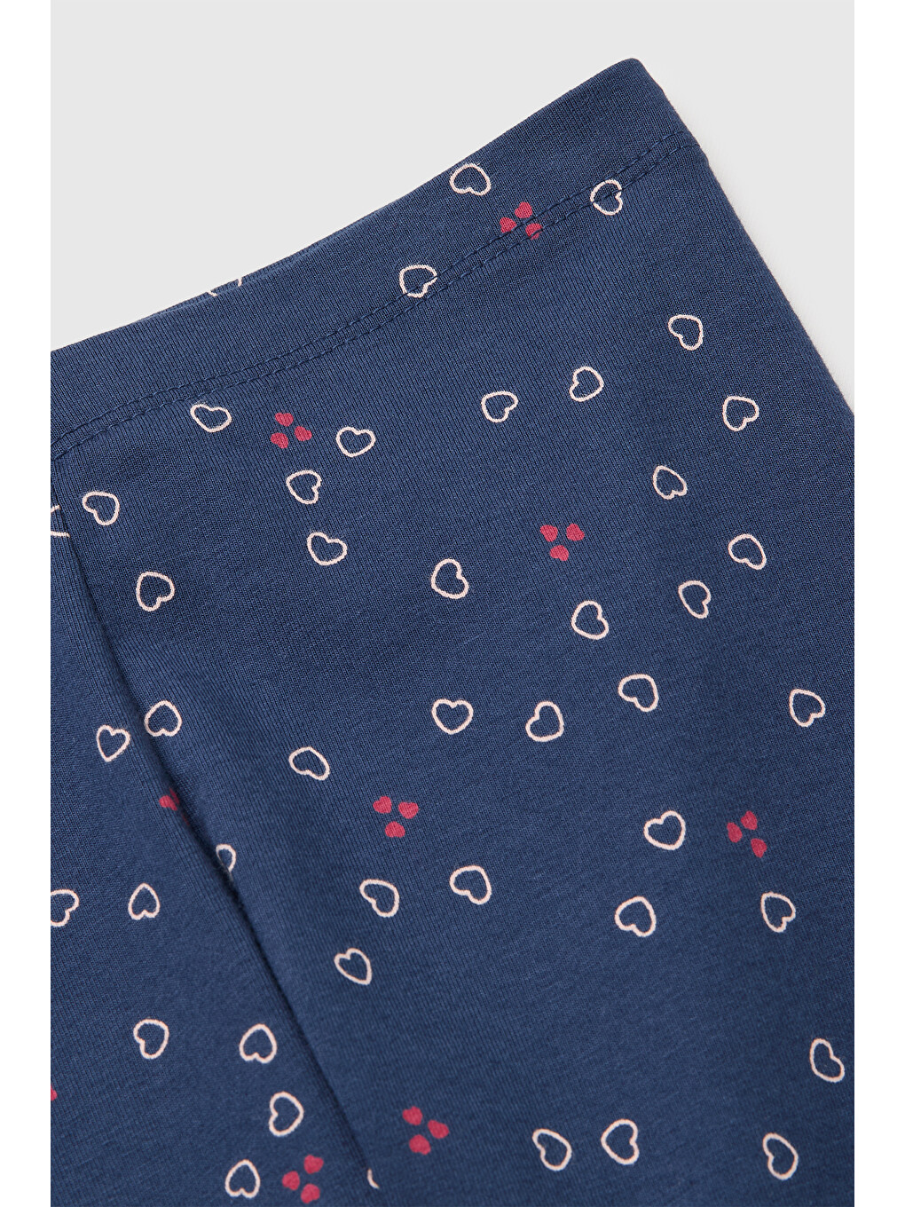 Kız Bebek Koyu Lacivert Tam Desenli Slim Fit Tayt-2