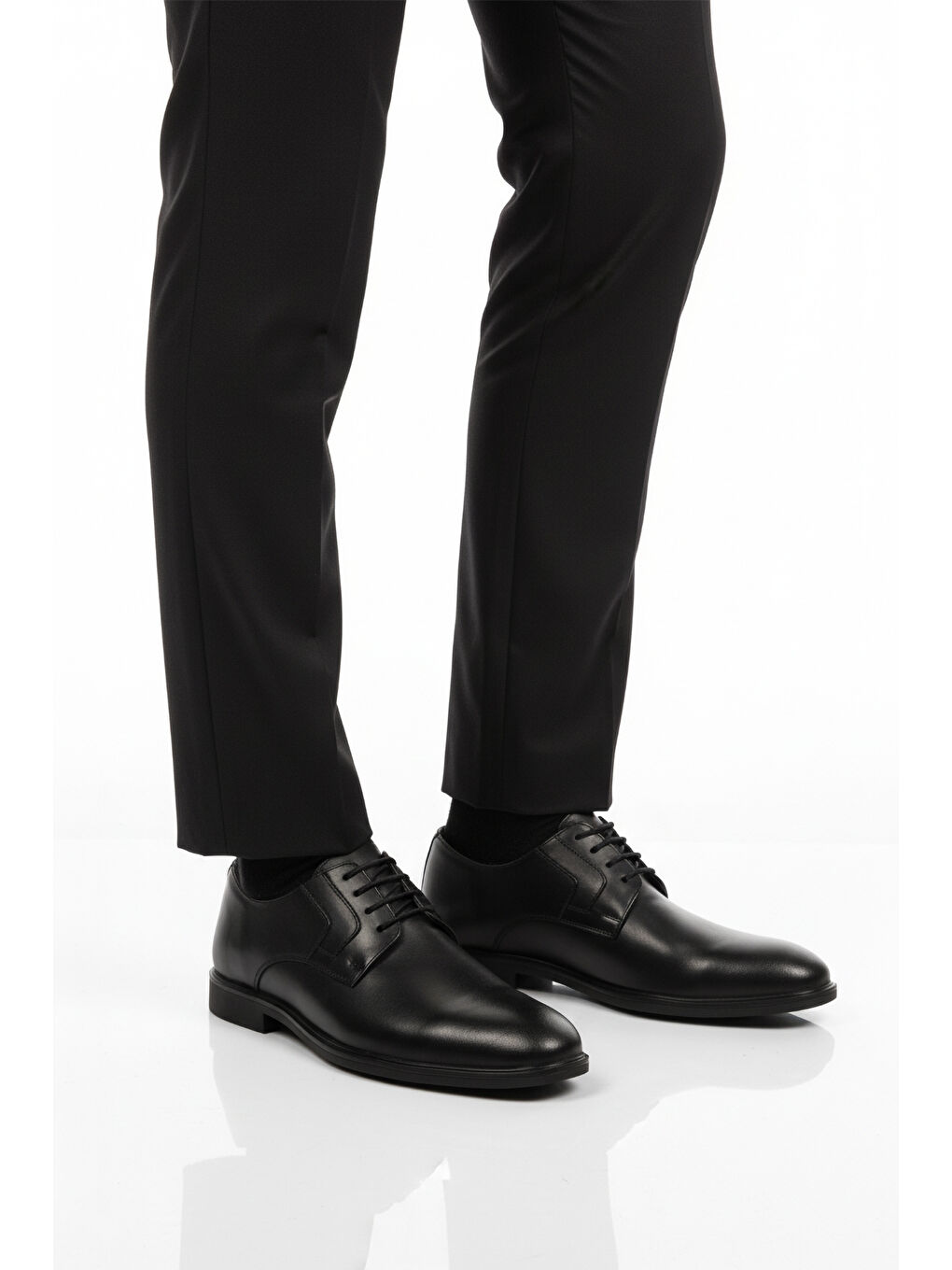 Siyah Hakiki Deri Erkek Klasik Ayakkabı 2496 M