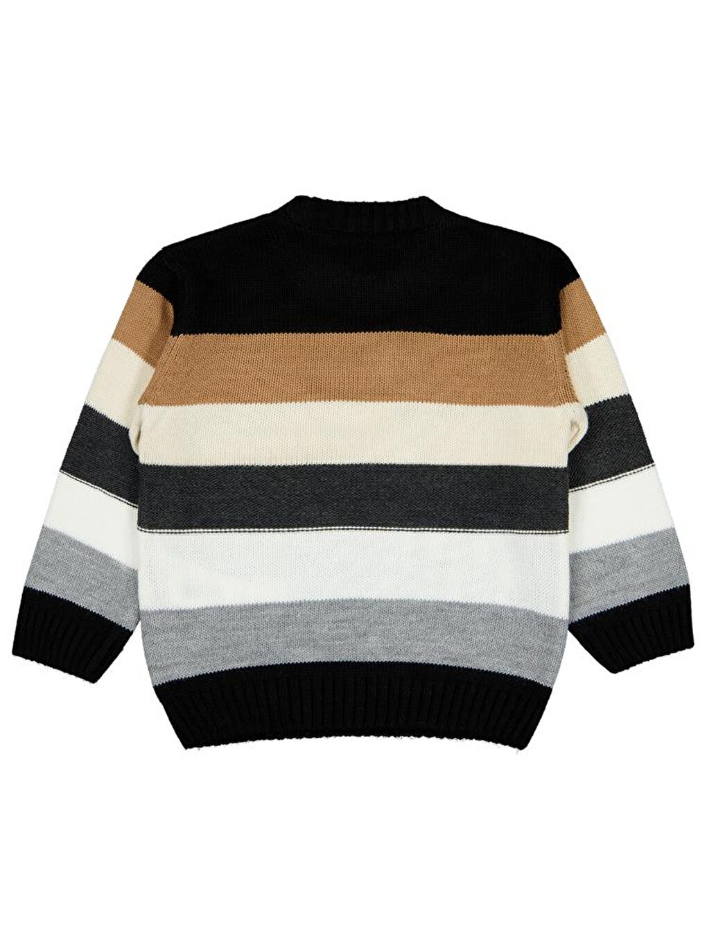 Antrasit Boys Sevimli Hayvanlar Desenli 2-5 Yaş Kazak - Gri 2-3 Yaş-1