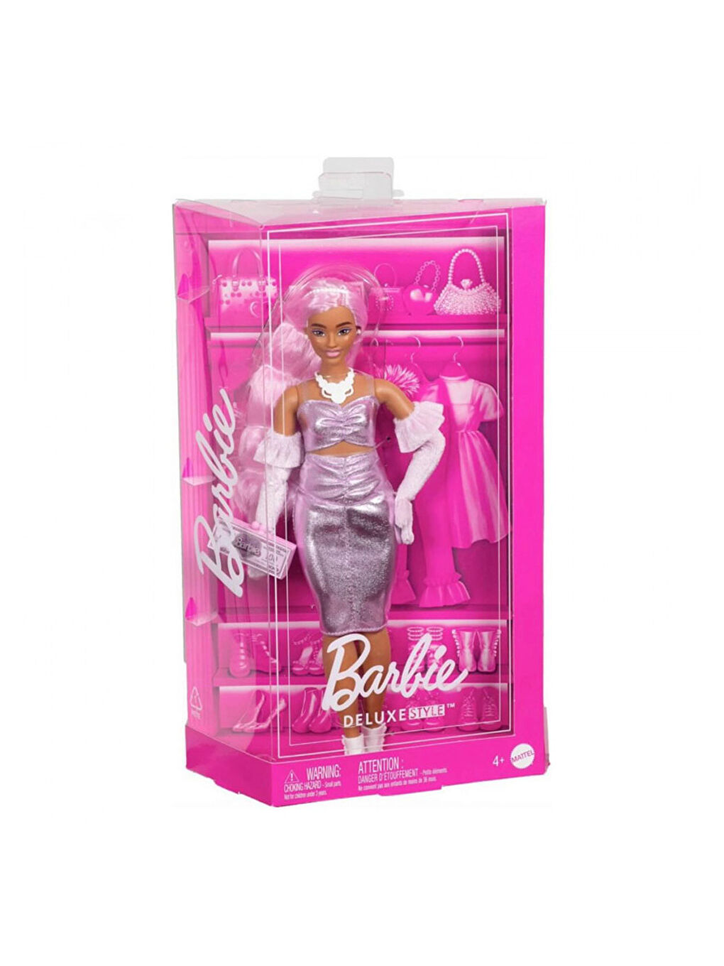 Barbie Deluxe Style Bebekler Pembe Saçlı HYV25-1