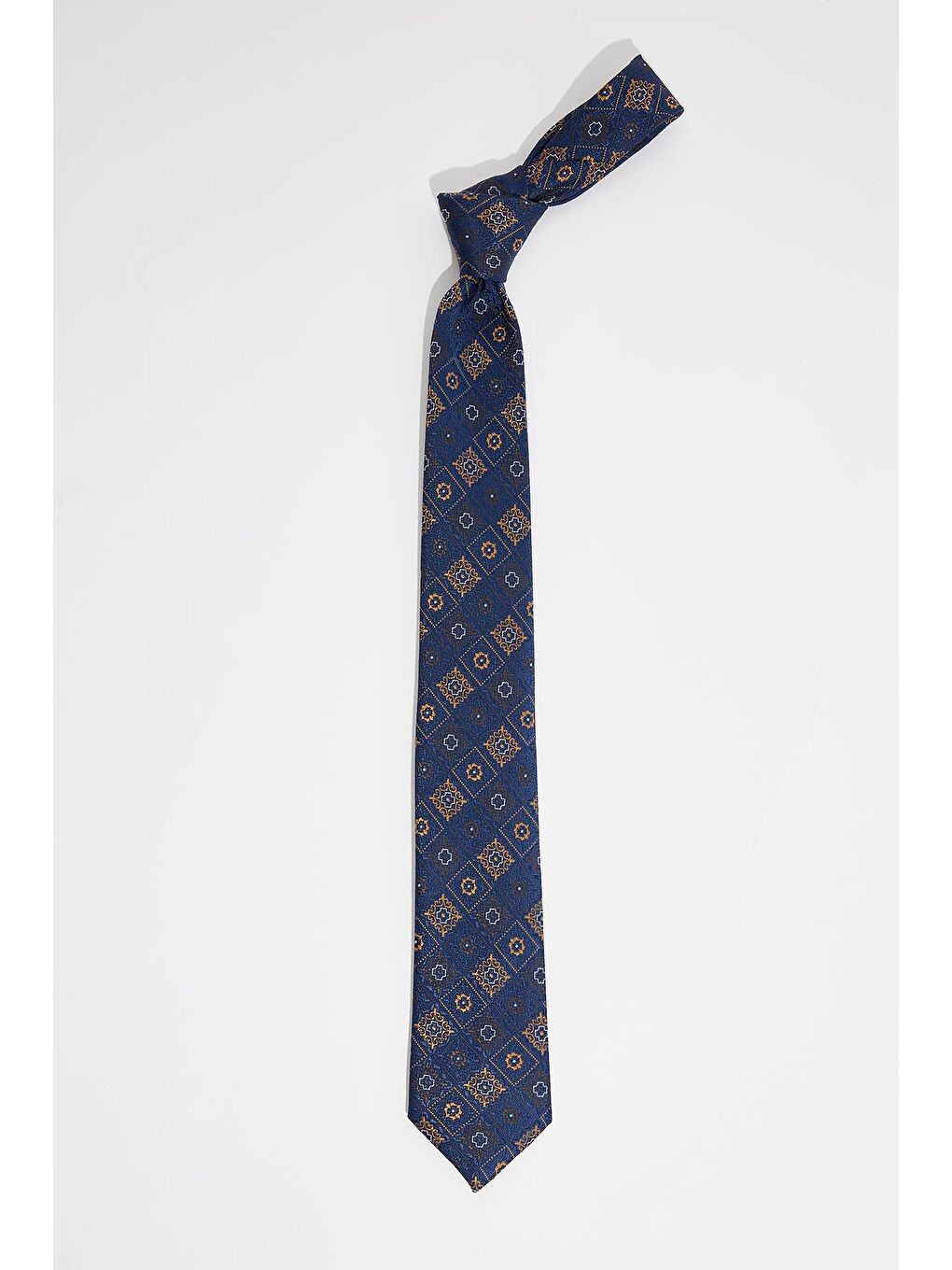 Karışık Desenli Klasik Cep Mendilli Erkek Kravat-2