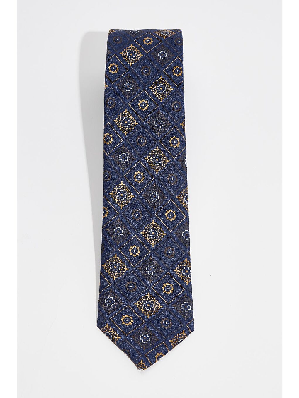 Karışık Desenli Klasik Cep Mendilli Erkek Kravat-3