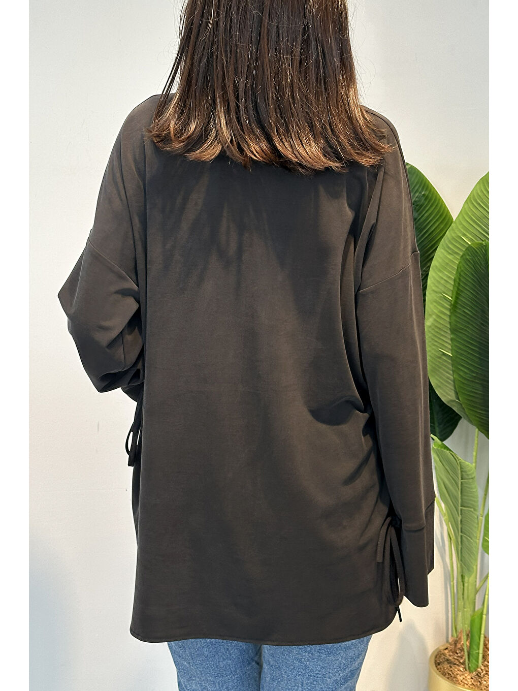 Pamuklu Bluz Tunik 7465 Siyah-2