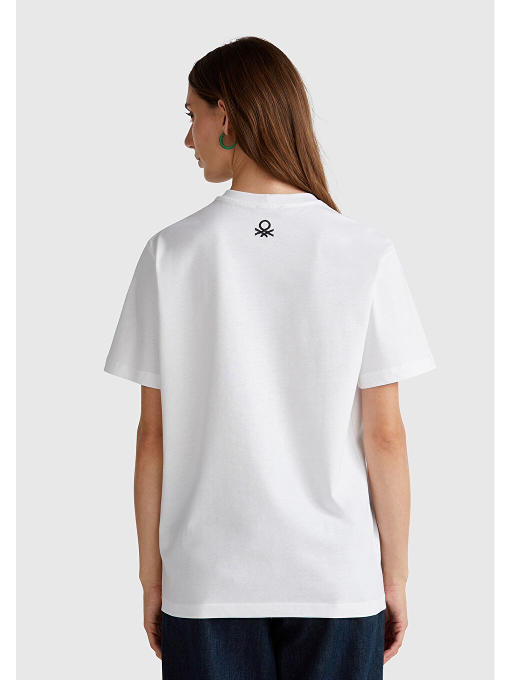 Unisex Beyaz Karışık %100 Pamuk Oliviero Toscani Fotoğraf Baskılı T-Shirt-1