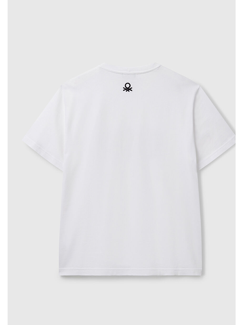 Unisex Beyaz Karışık %100 Pamuk Oliviero Toscani Fotoğraf Baskılı T-Shirt-2