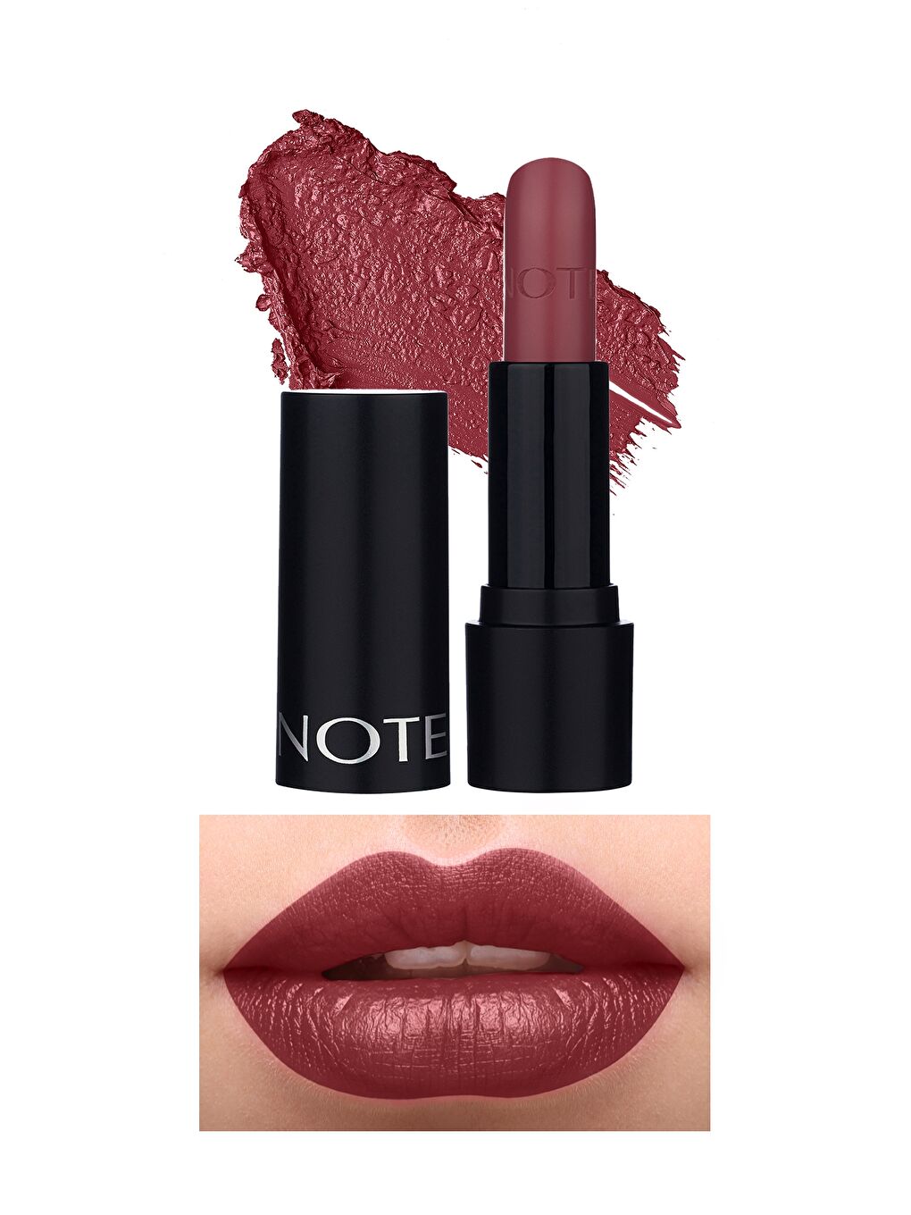 Callista Kırmızı Note Deep Impact Lipstick 08 Sophisticate Burgundy Kremsi Dokulu Yarı Parlak Ruj - Kırmızı - 1