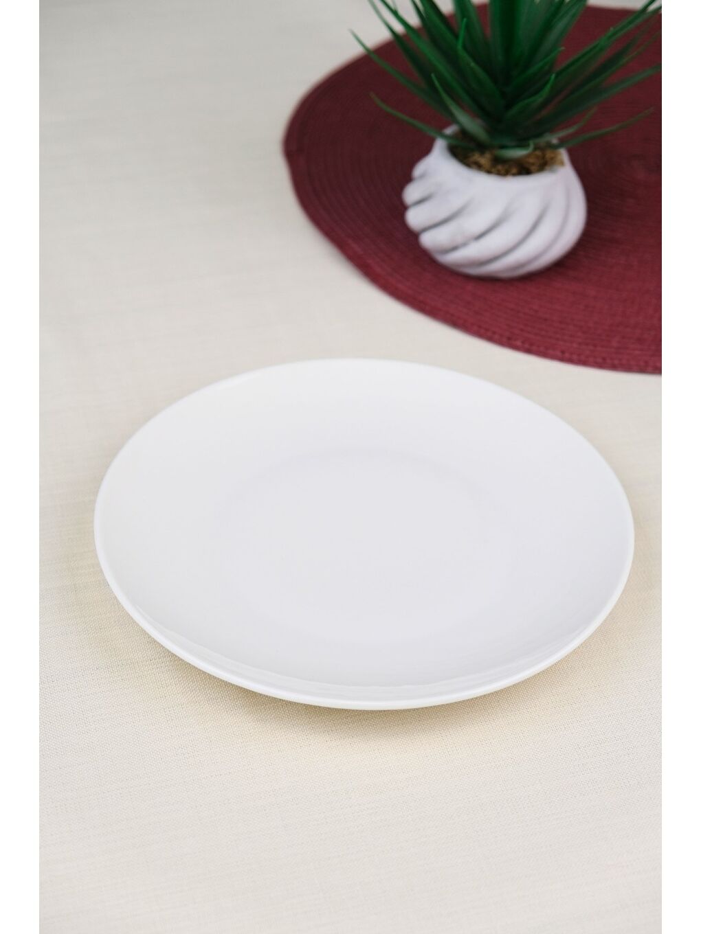 Ekru Porselen Chic Pasta Tabağı 20,50cm Tekli-2