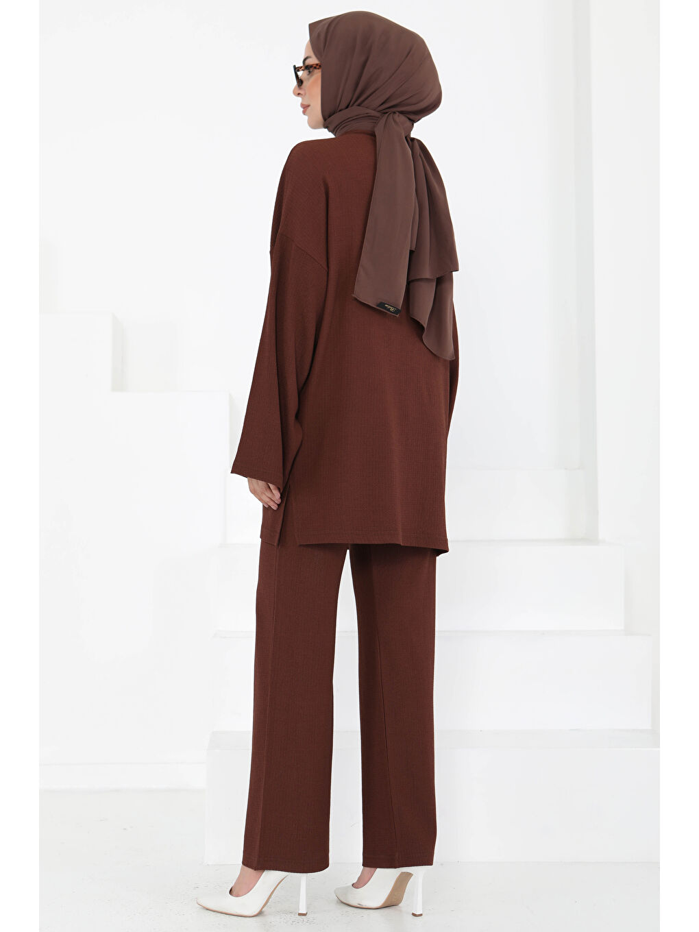 Kahverengi Cepli Kimono Takım Kahve - 27131-5