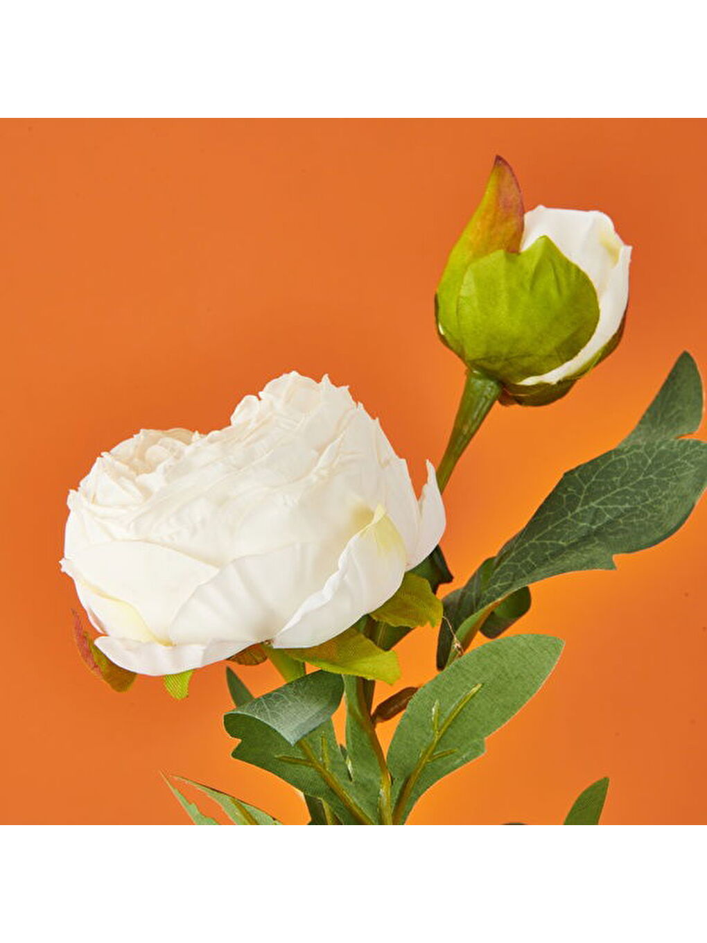 Şakayık Yapay Çiçek - Beyaz - 65 cm-1