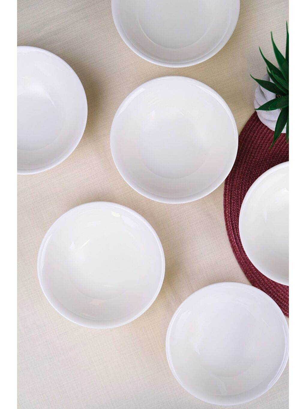 Ekru Porselen Chic Kase 16cm 420cc 6 LI-1