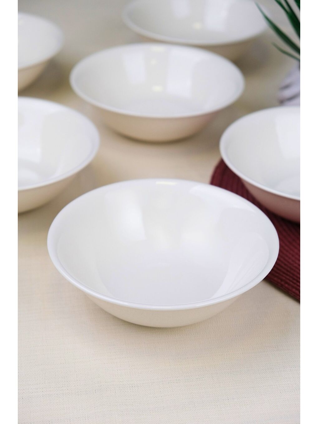 Ekru Porselen Chic Kase 16cm 420cc 6 LI-2