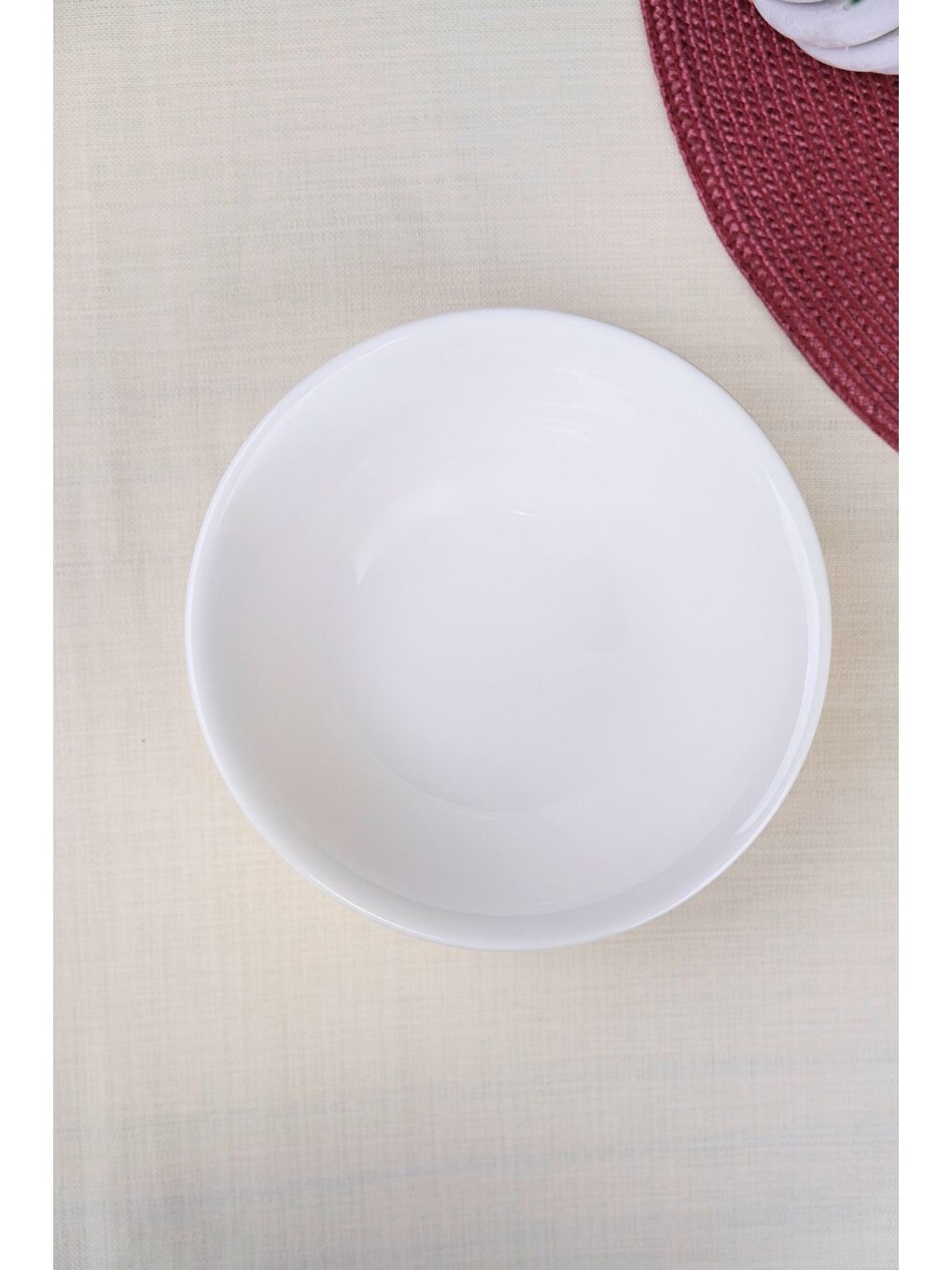 Ekru Porselen Chic Kase 16cm 420cc Tekli-2