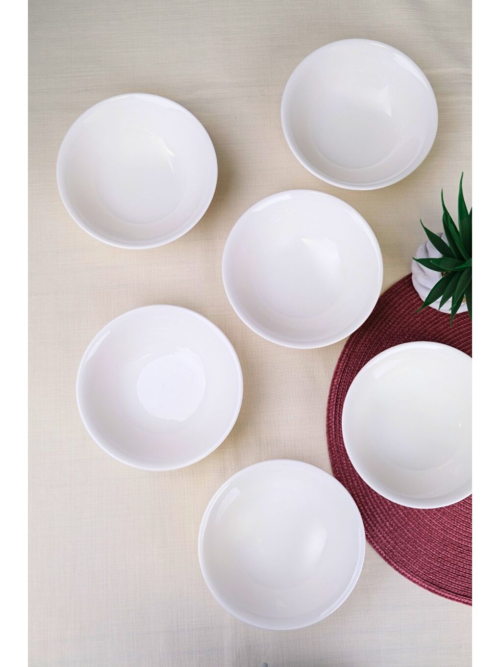 Ekru Porselen Chic Kase 16cm 420cc 6 LI-3