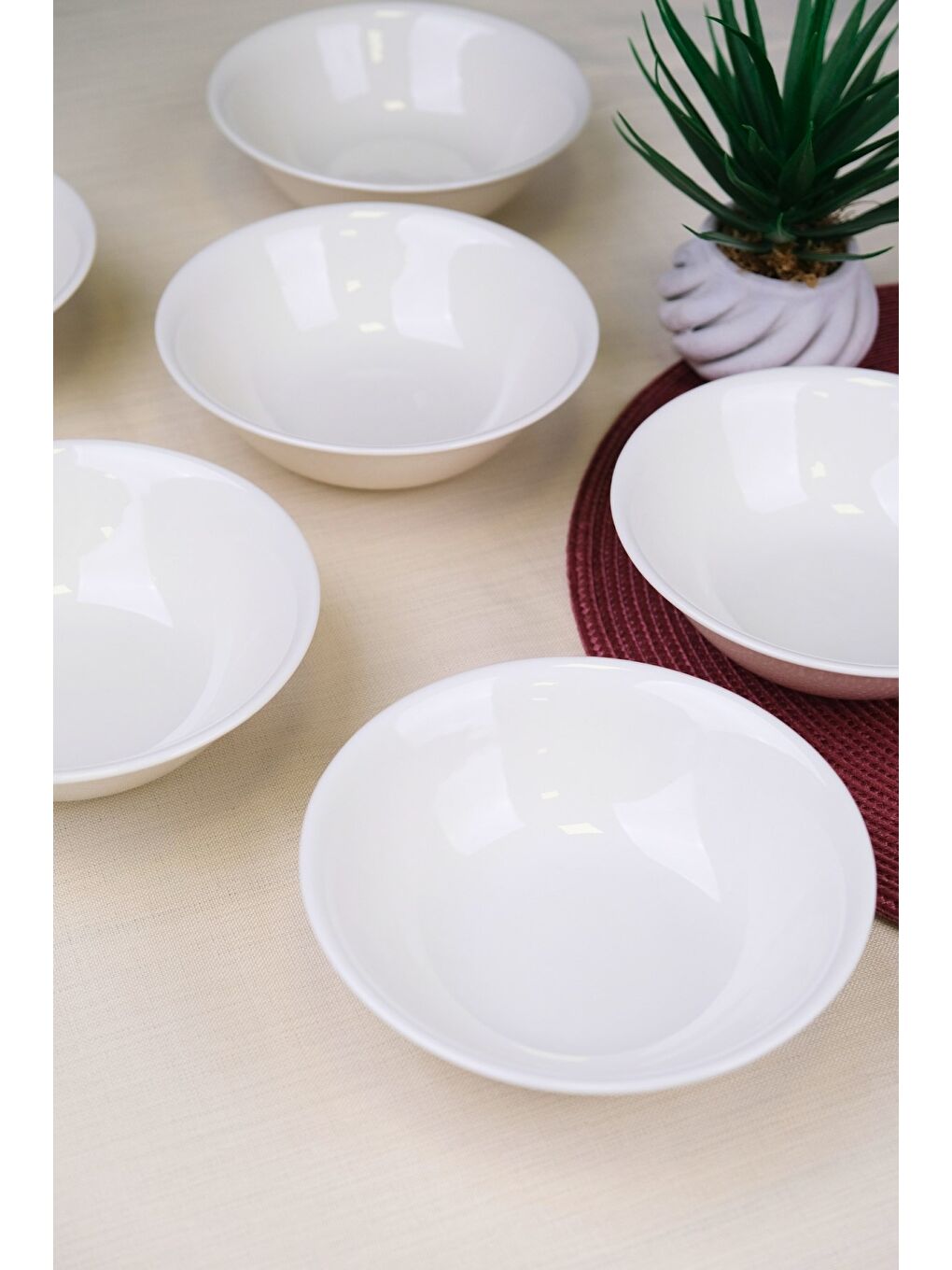 Ekru Porselen Chic Kase 16cm 420cc 6 LI-4