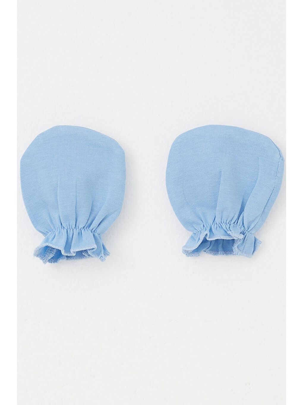 Yenidoğan Bebek Eldiven Basic Mavi (7 X 9 Cm)-1