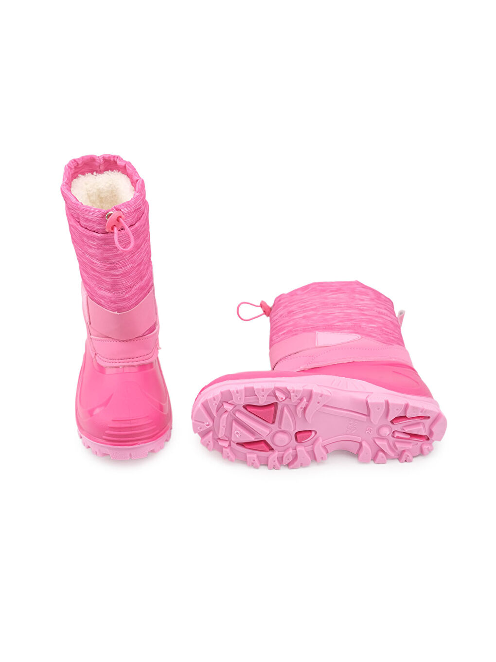 Fuşya Kışlık Kız Çocuk İçi Sıcak Astarlı Kar Bot Çizme-4
