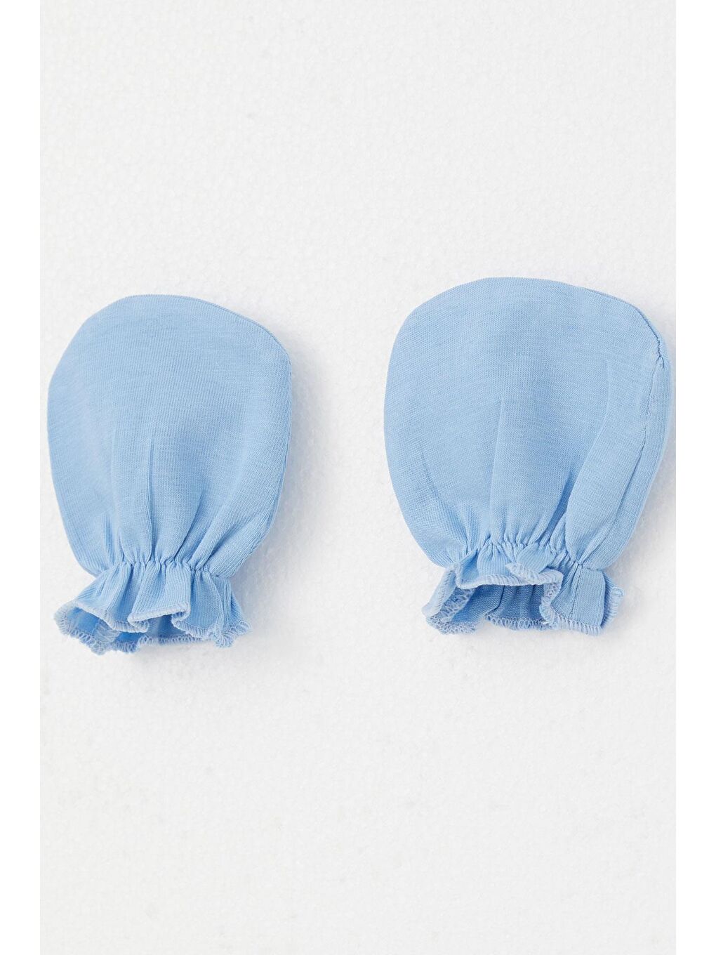 Yenidoğan Bebek Eldiven Basic Mavi (7 X 9 Cm)-2