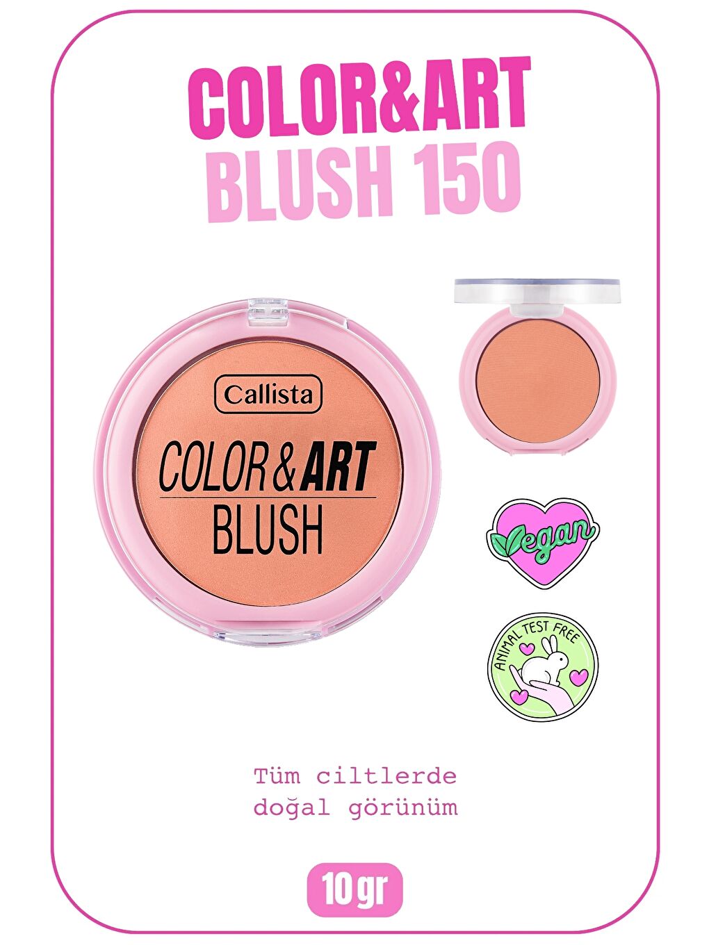 Callista Pembe Color Art Blush Allık 150 Coral Crush