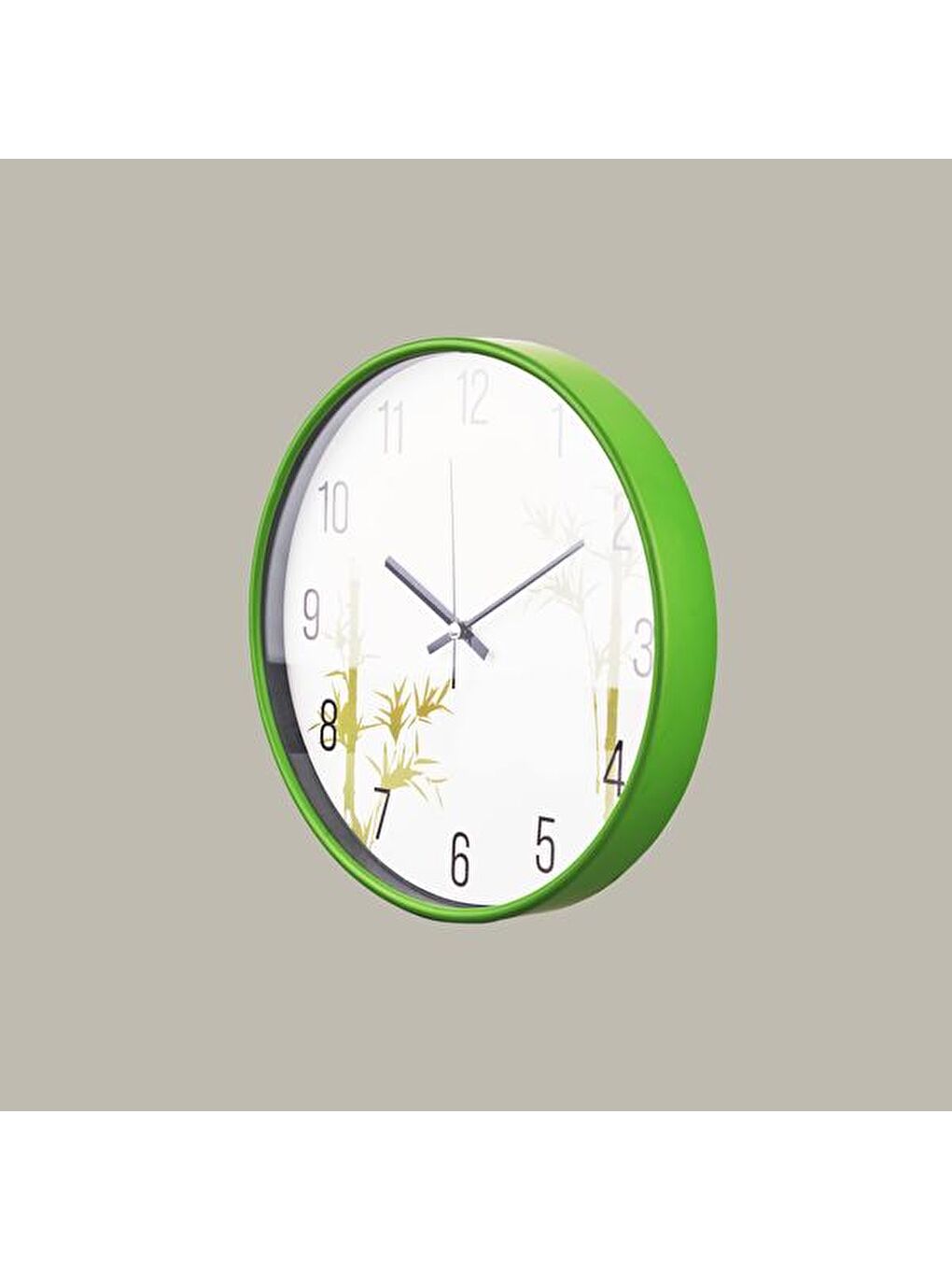 Deco Blad Duvar Saati - Yeşil - 30 cm-2