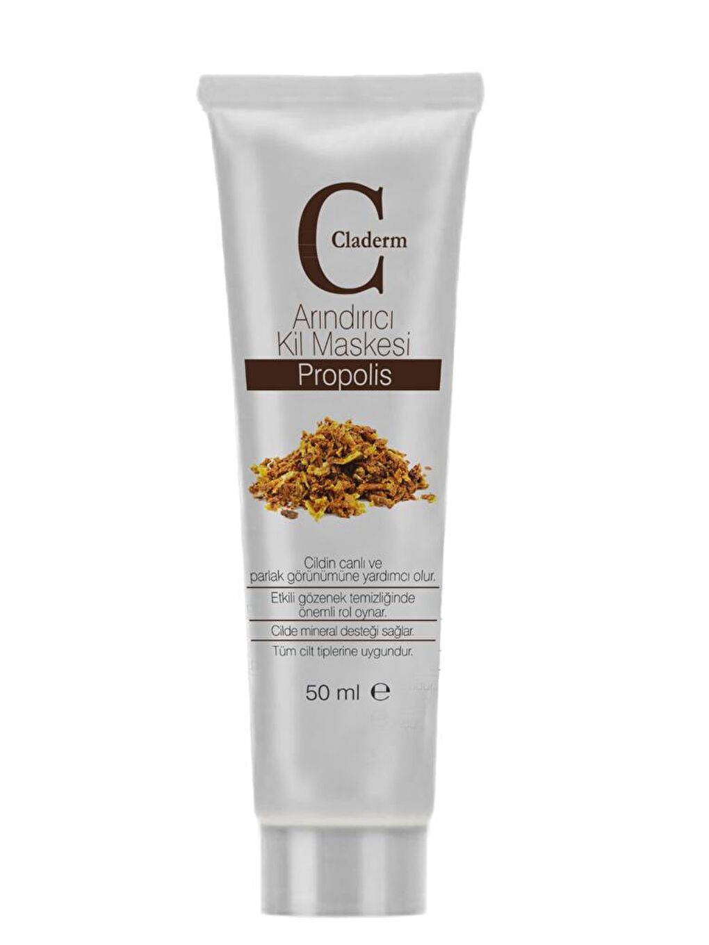 Claderm Beyaz-Açık Yeşil 50 ml Kil Maskesi – Propolis