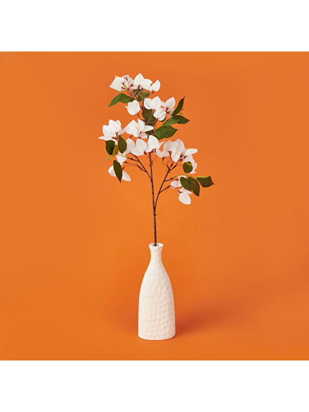 Frosilva Begonvil Dalı Yapay Çiçek - Beyaz - 90 cm