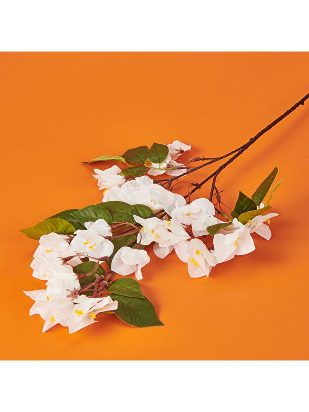 Frosilva Begonvil Dalı Yapay Çiçek - Beyaz - 90 cm-1