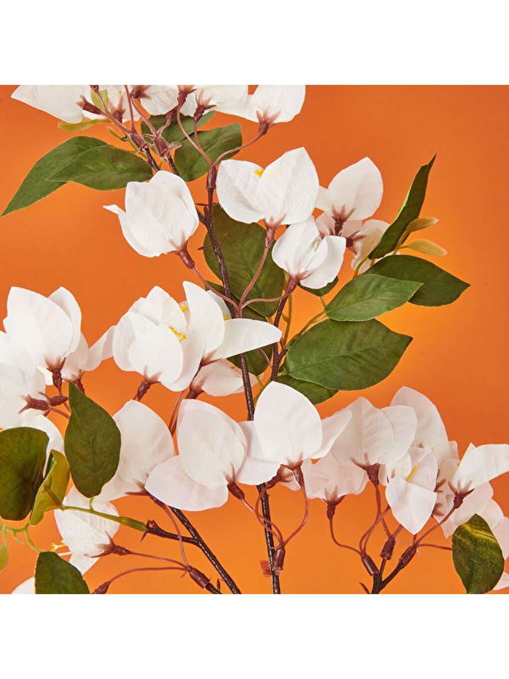 Frosilva Begonvil Dalı Yapay Çiçek - Beyaz - 90 cm-2