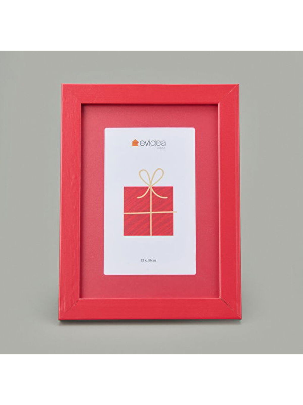 Deco Ahşap Çerçeve - Kırmızı - 13x18 cm-2