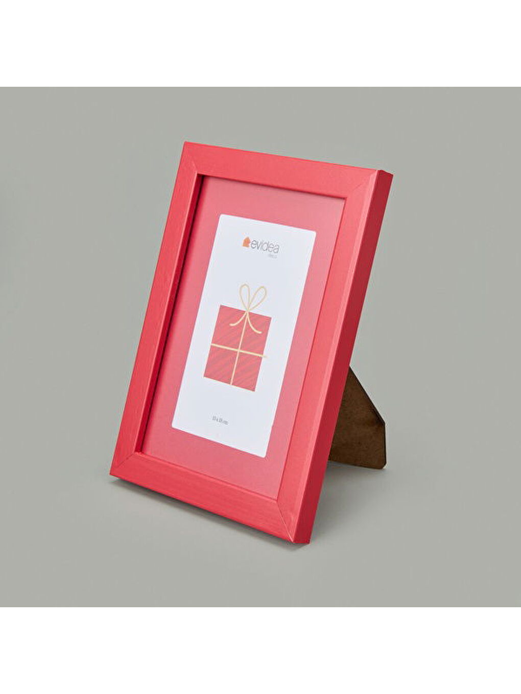 Deco Ahşap Çerçeve - Kırmızı - 13x18 cm-1