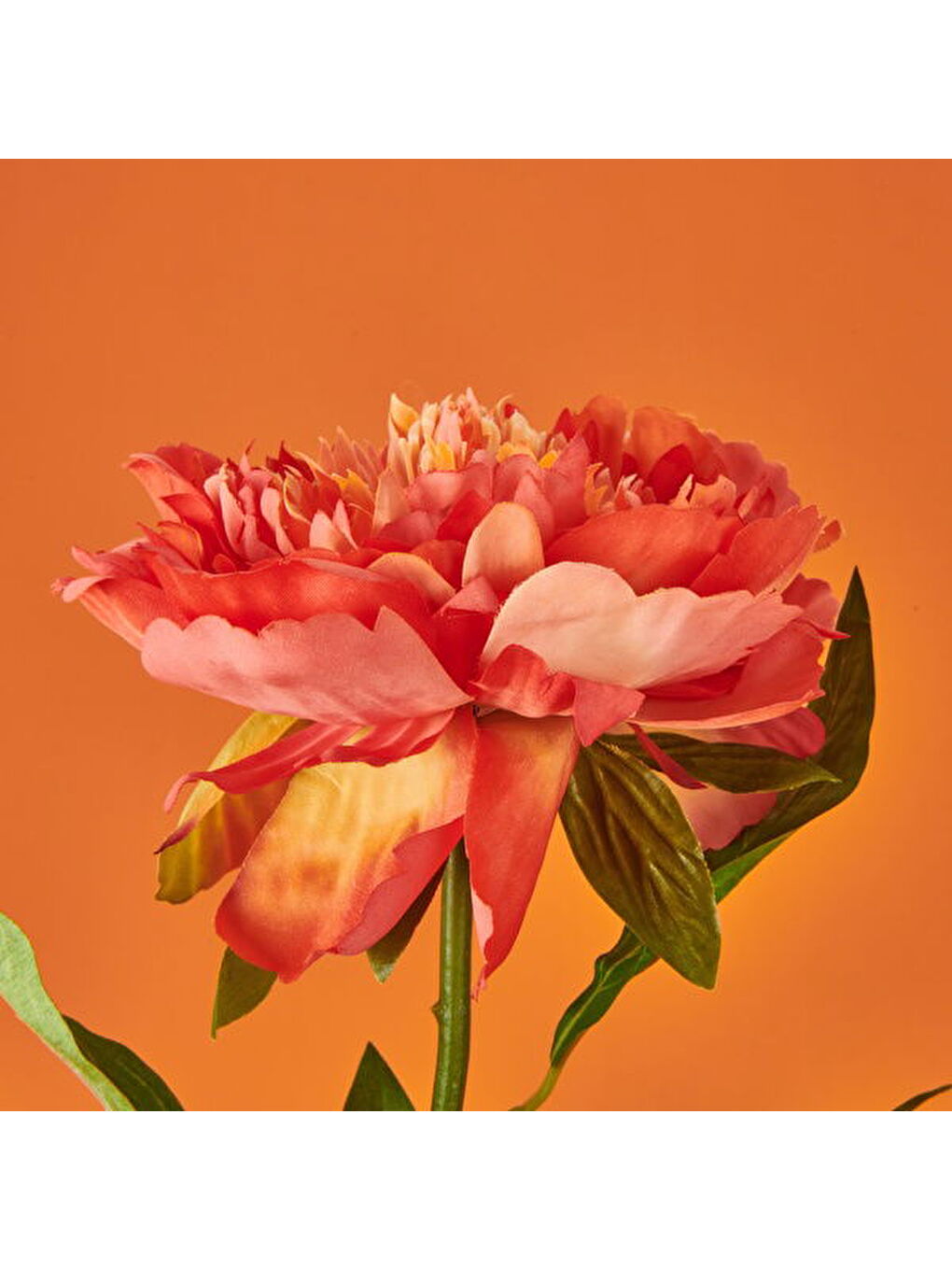 Şakayık Yapay Çiçek - Turuncu - 70 cm-1