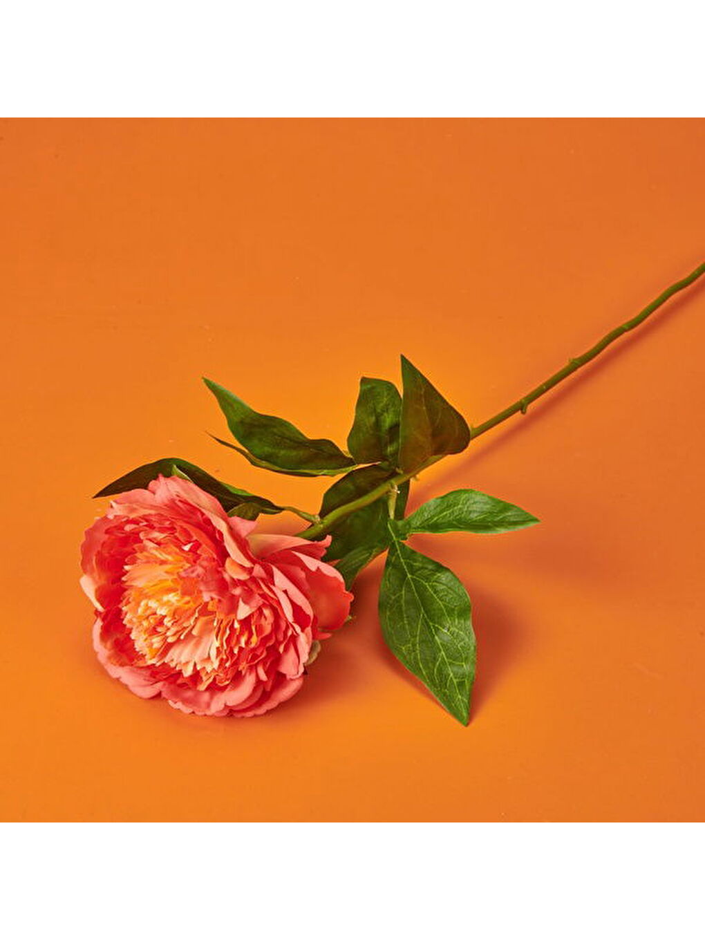 Şakayık Yapay Çiçek - Turuncu - 70 cm-2