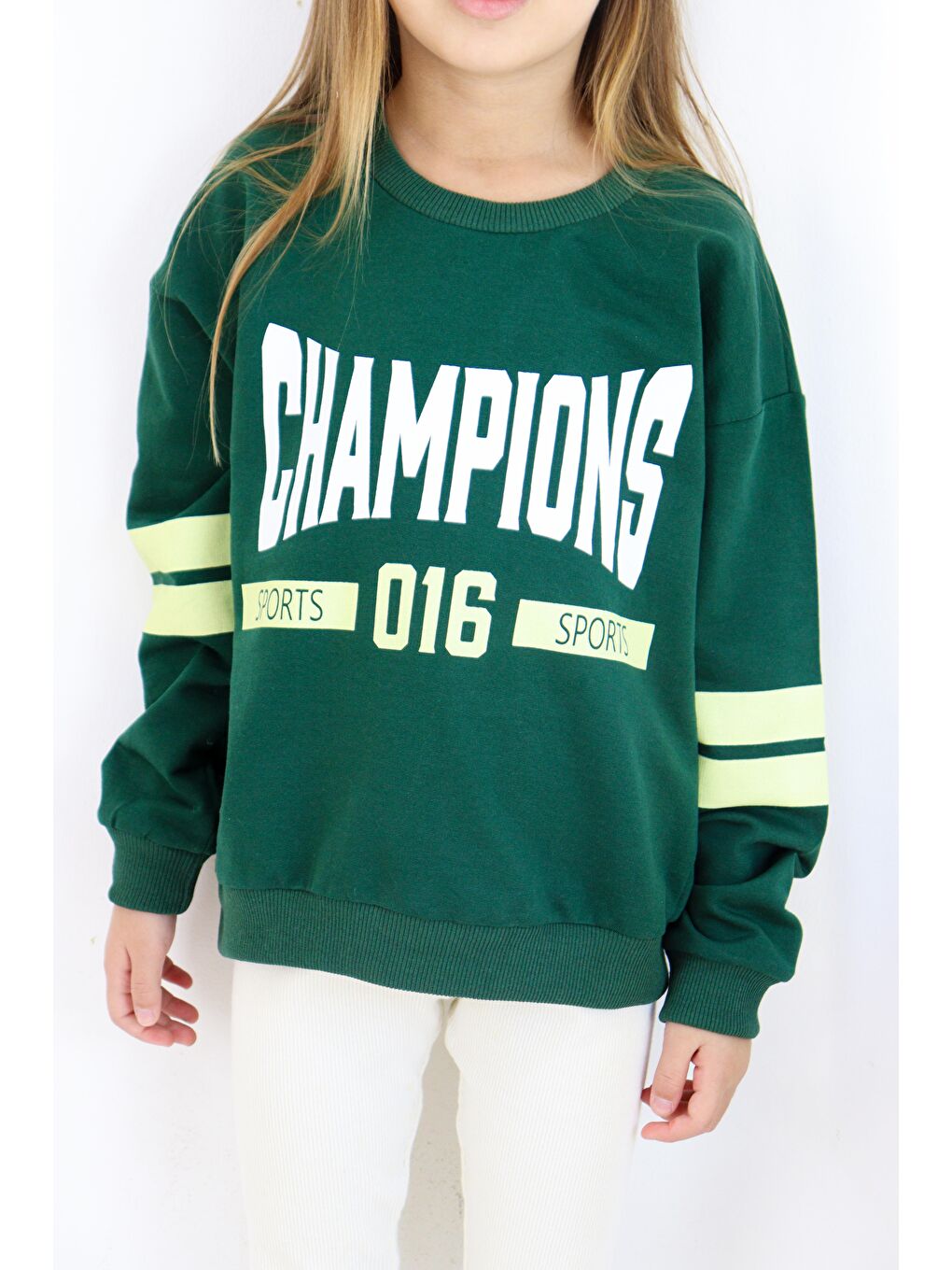 Yeşil Champions Baskılı Sweat-1