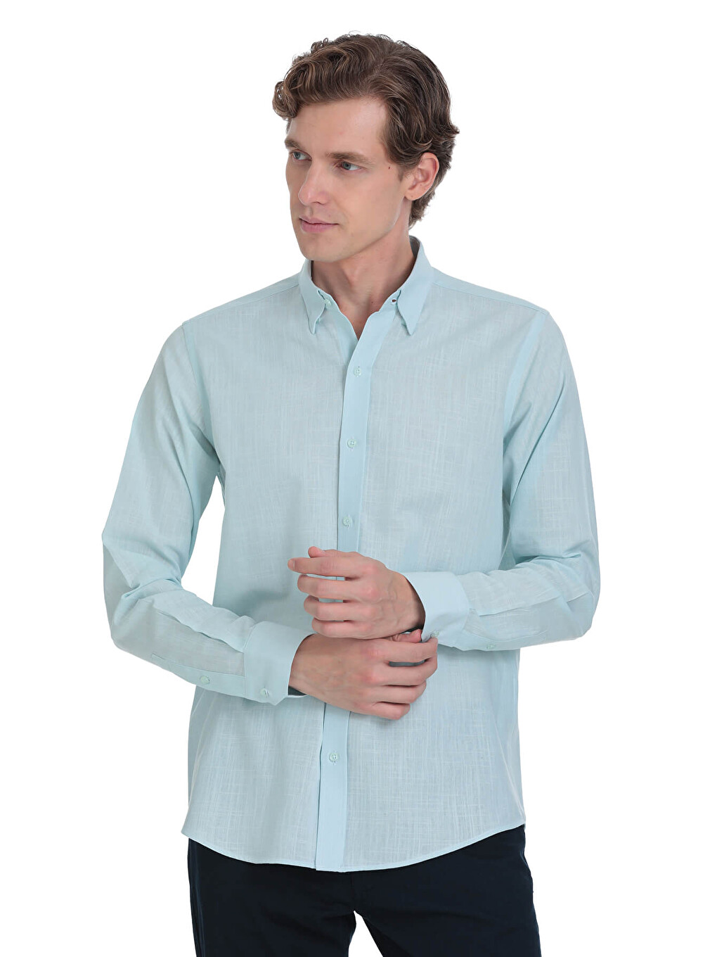 Mavi Comfort Fit Düğmeli Yaka 100% Pamuk Uzun Kollu Casual Gömlek-2