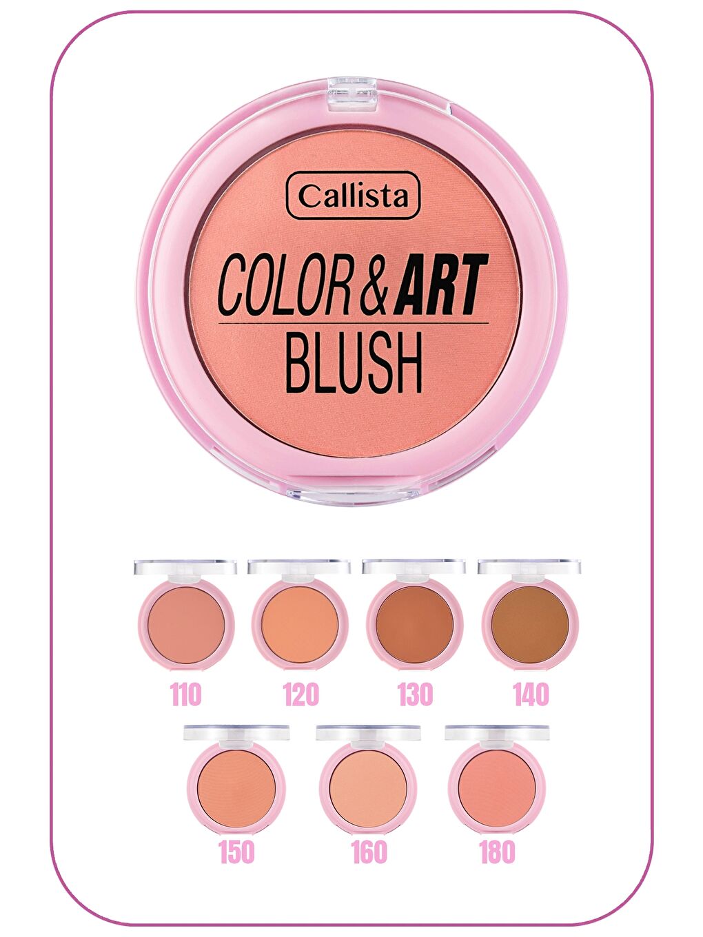 Callista Pembe Color Art Blush Allık 180 Pink Perfection - 2