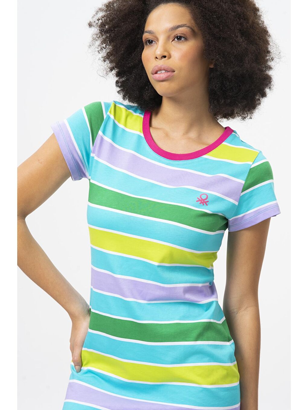 Pembe Kadın Elbise-3