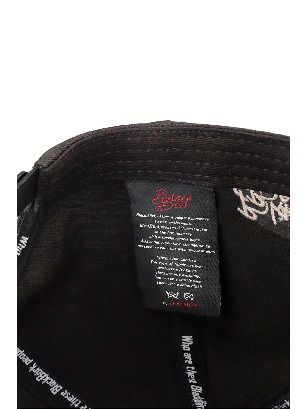 Limited Edition Logolu Cordura Siyah Beyzbol Şapka-3