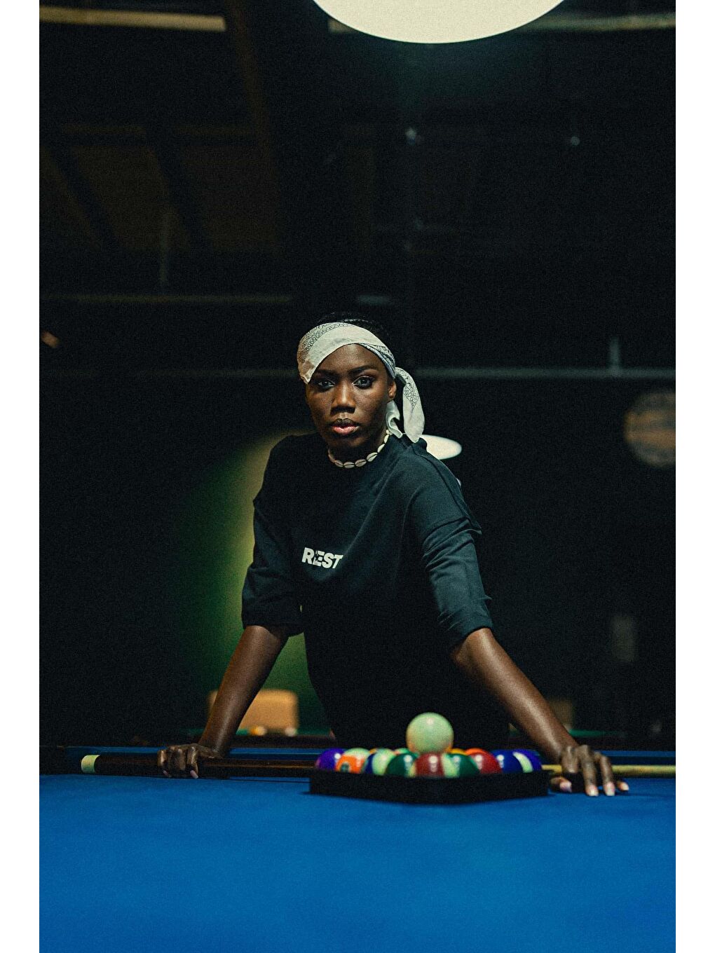 Erkek Rest Baskılı Oversize Yıkamalı Tişört Siyah-2