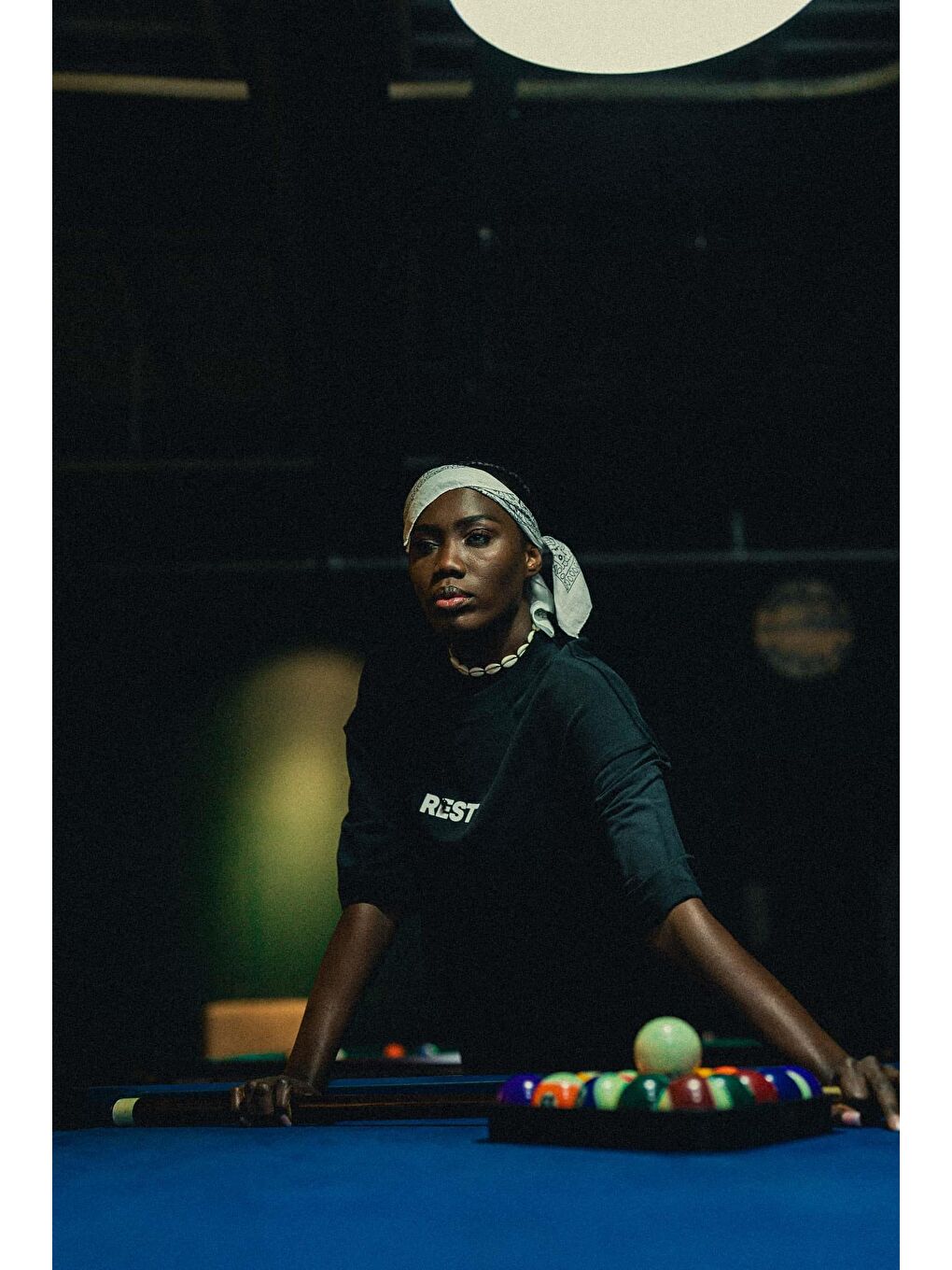 Erkek Rest Baskılı Oversize Yıkamalı Tişört Siyah-3