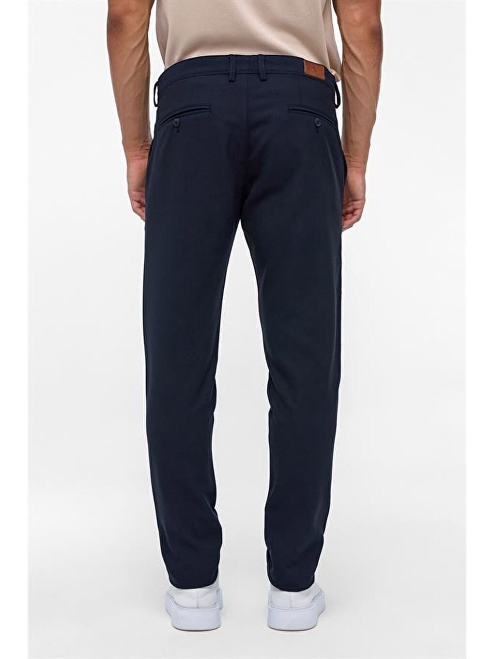 Lacivert Slim Desenli Pantolon-4