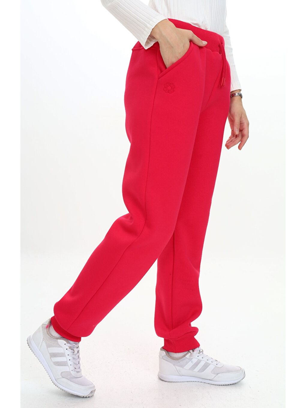 Fuşya Kız Çocuk Nakışlı Eşofman Alt-3