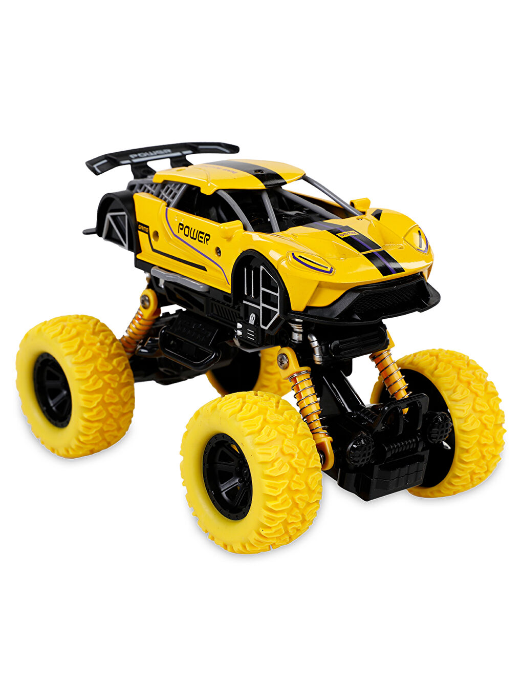 Dıe-Cast Off Road Arabası Çek Bırak Oyuncak Sarı-1