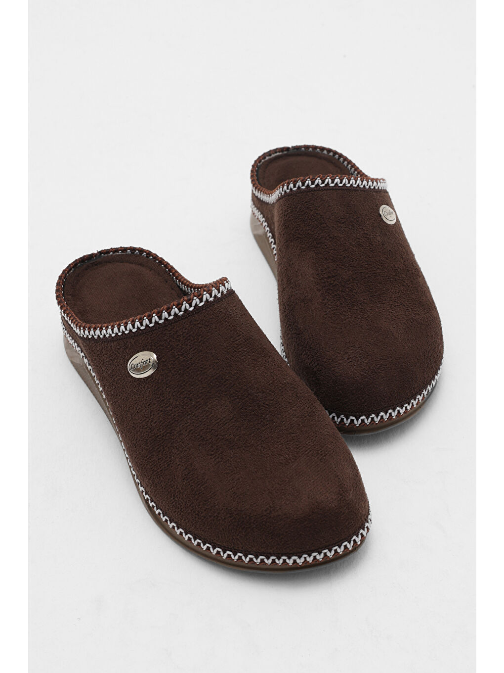 Kadın Kahverengi Rahat Kalıp Poli Taban Günlük Terlik